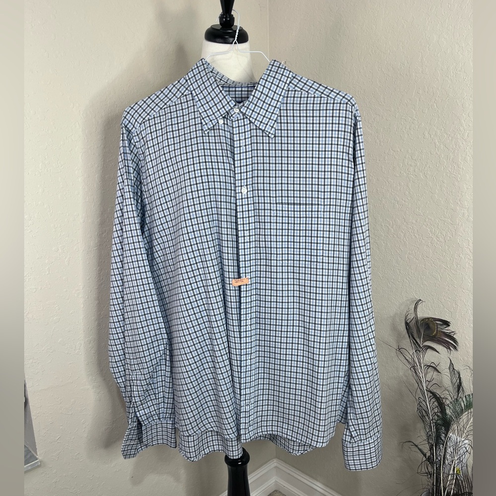 Men’s long sleeve button down- Eton